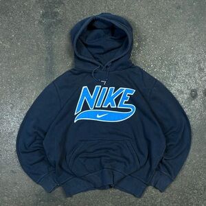 NIKE boxy embroidery hoodie
